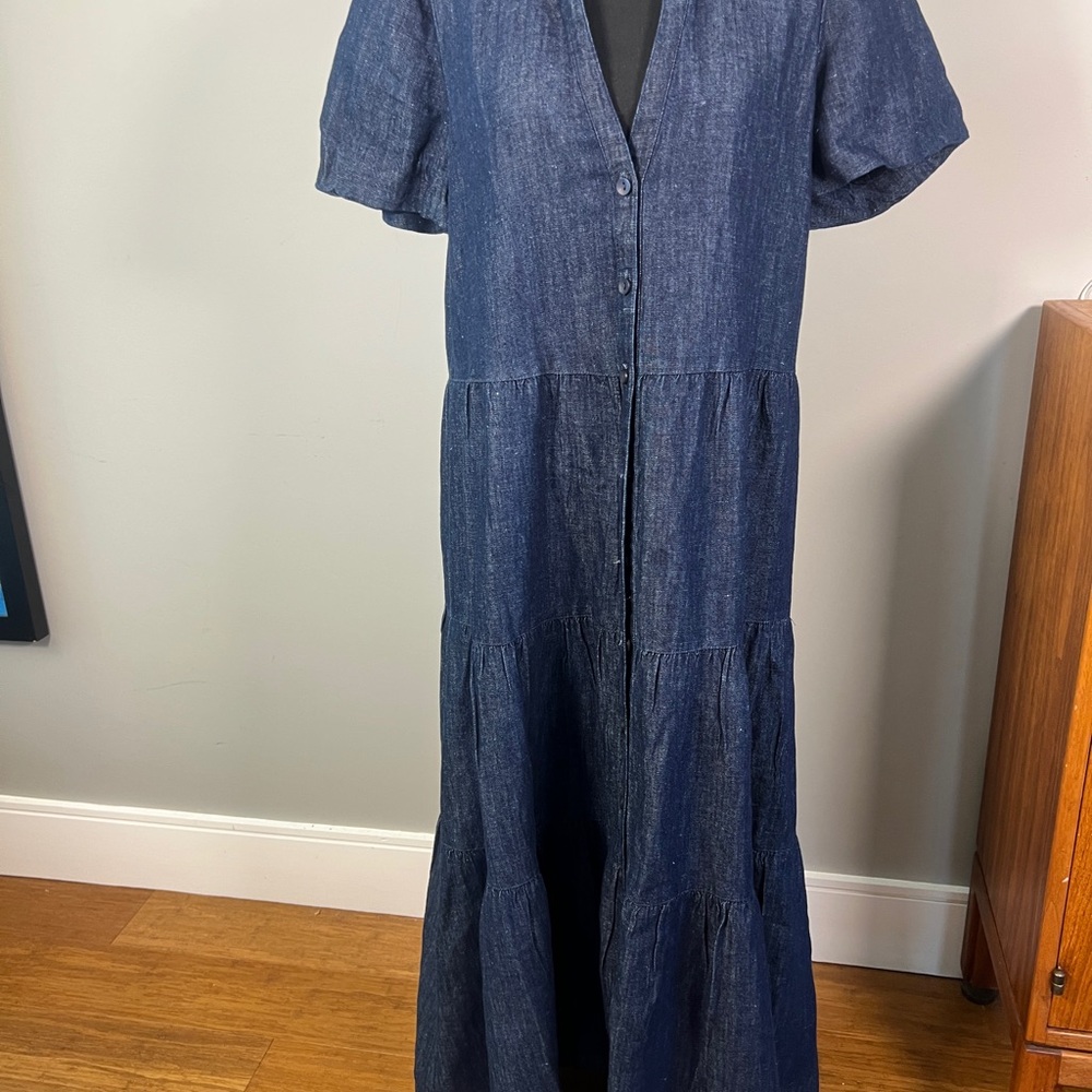 Brochu Walker The Havana Indigo Soft Denim Dress sz M - Picture 8 of 14